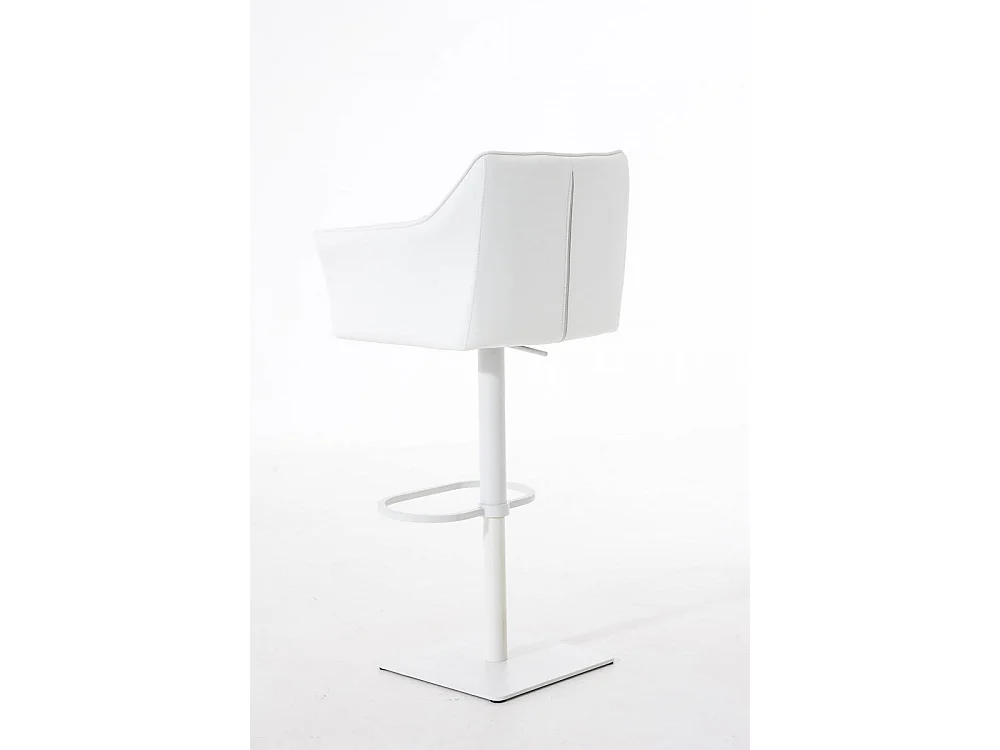 Tabouret de bar - Similicuir & Blanc - Blanc - Damaso