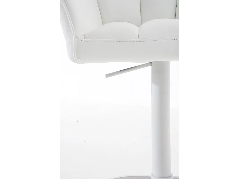 Tabouret de bar - Similicuir & Blanc - Blanc - Damaso