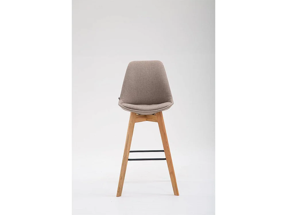 Barkruk - Stof & Hout - taupe - Metz