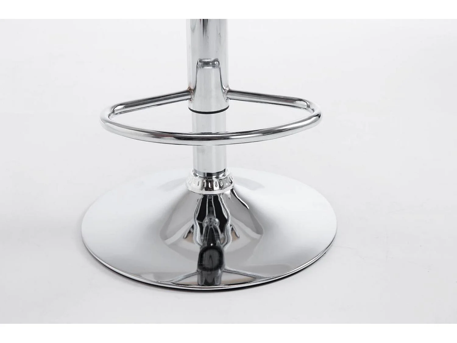 Sgabello da bar - Tessuto & Metallo in look cromato - grigio scuro - Köln