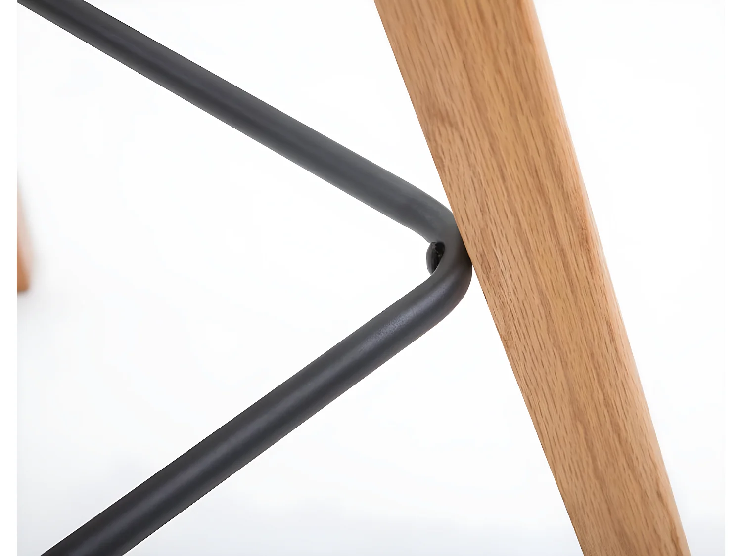 Lot de 2  Tabouret de bar - Tissu & Bois - Bleu - Metz