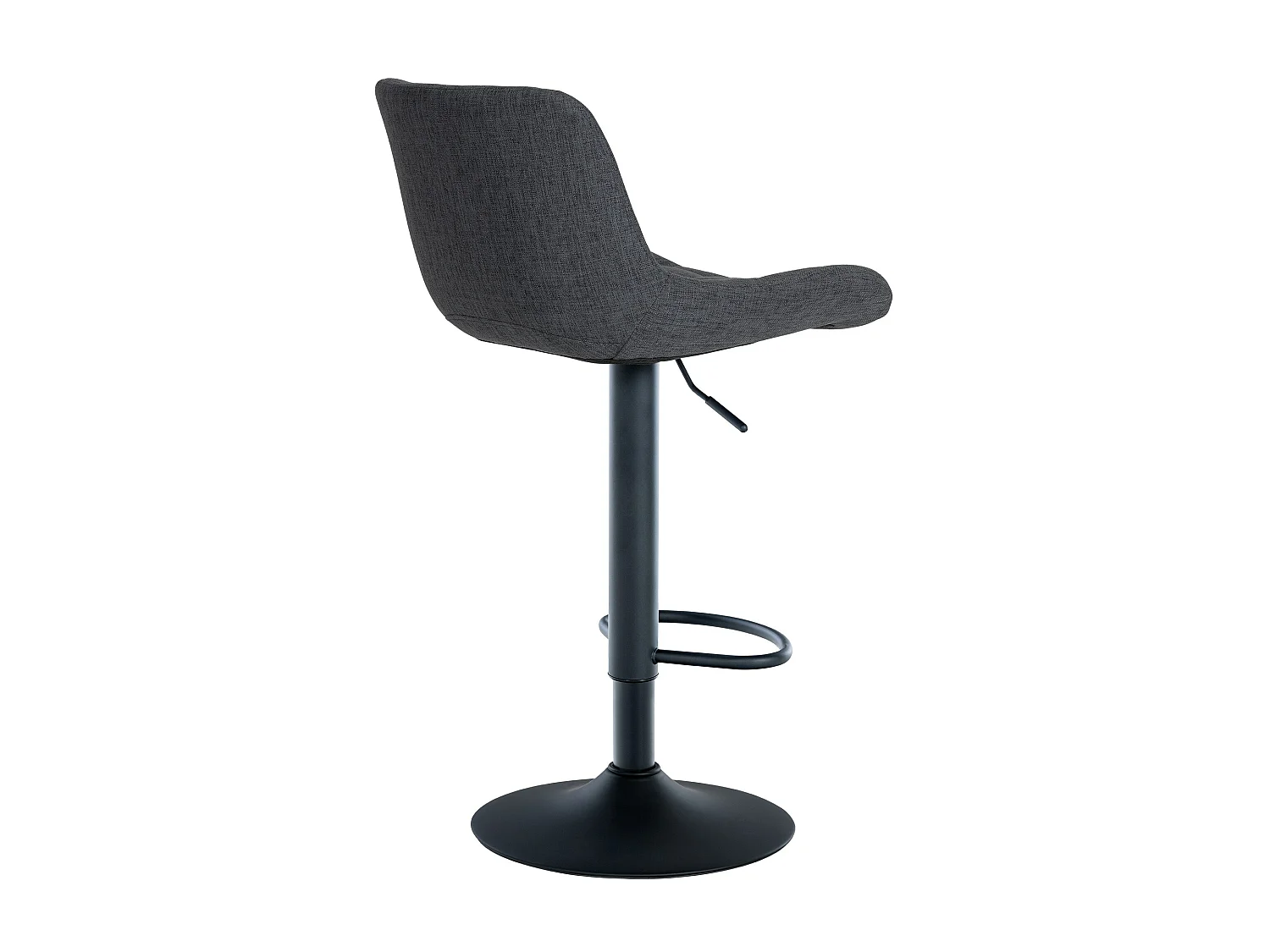 Lot de 2  Tabouret de bar - Tissu - Noir - Tover