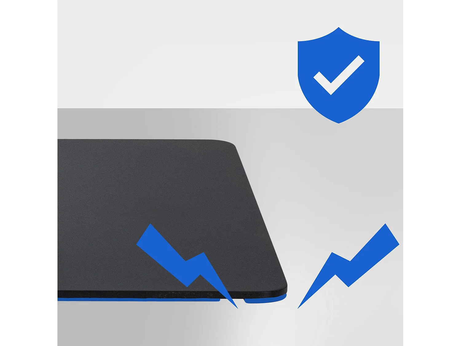 Tabouret de bar - Feutrine & Noir - Anthracite - Damaso