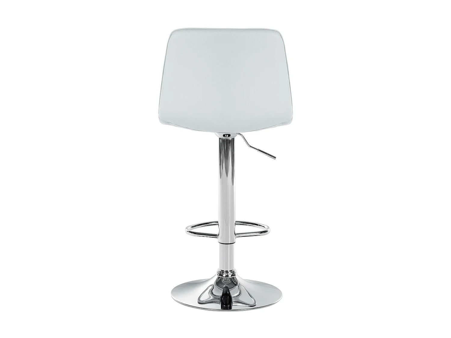 Tabouret de bar - Similicuir (PVC) & Métal - Blanc - Lex