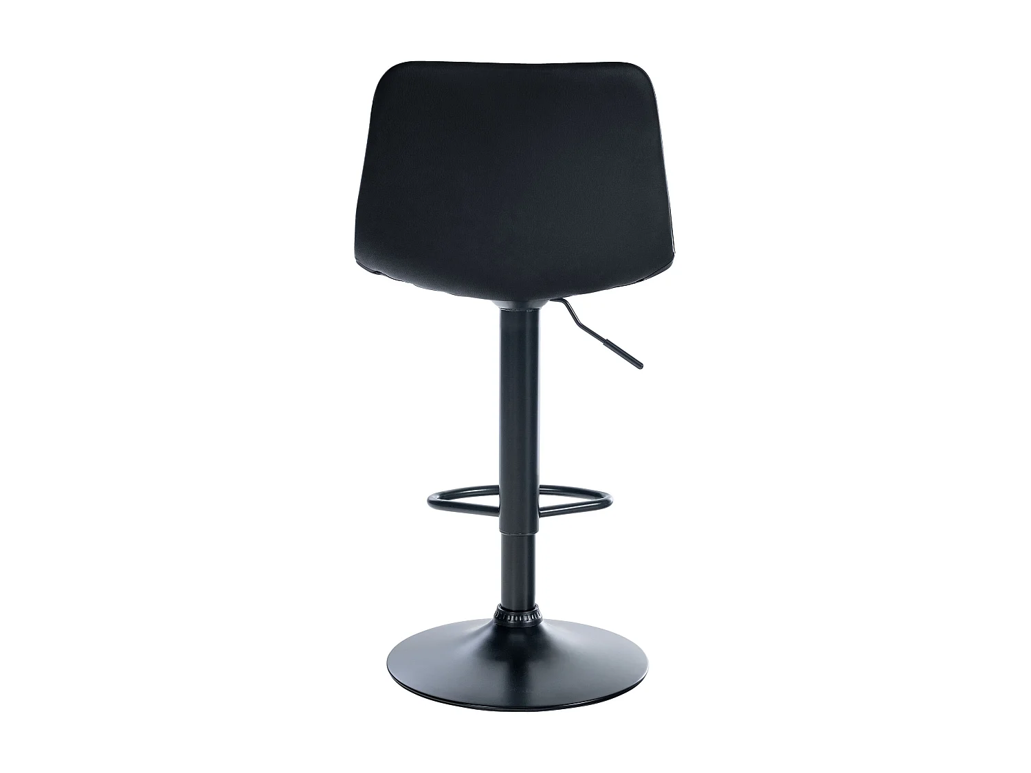 Taburete de bar - Simil cuero & Metal - Negro - Divo