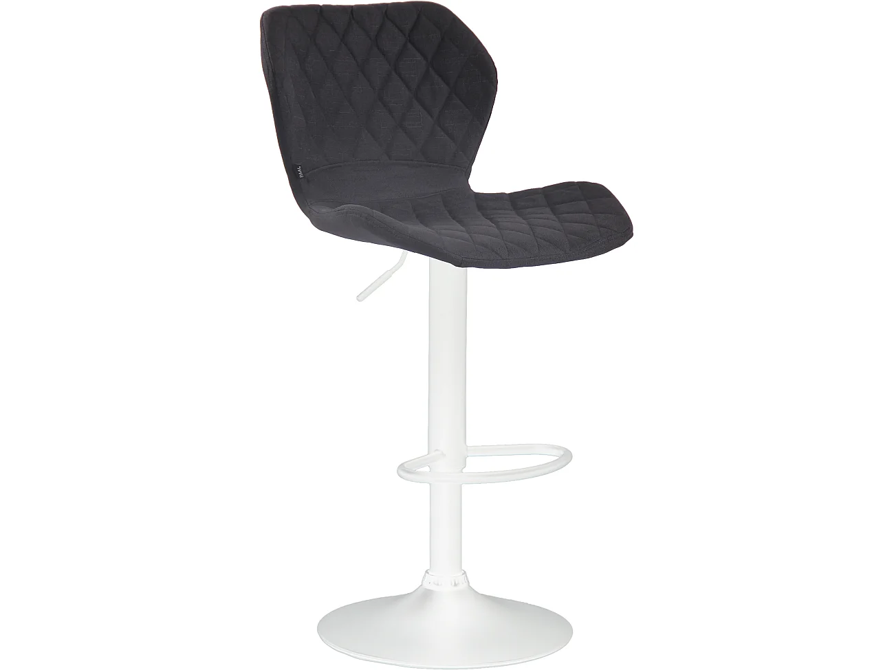 Tabouret de bar - Tissu & Métal - Noir - Cork