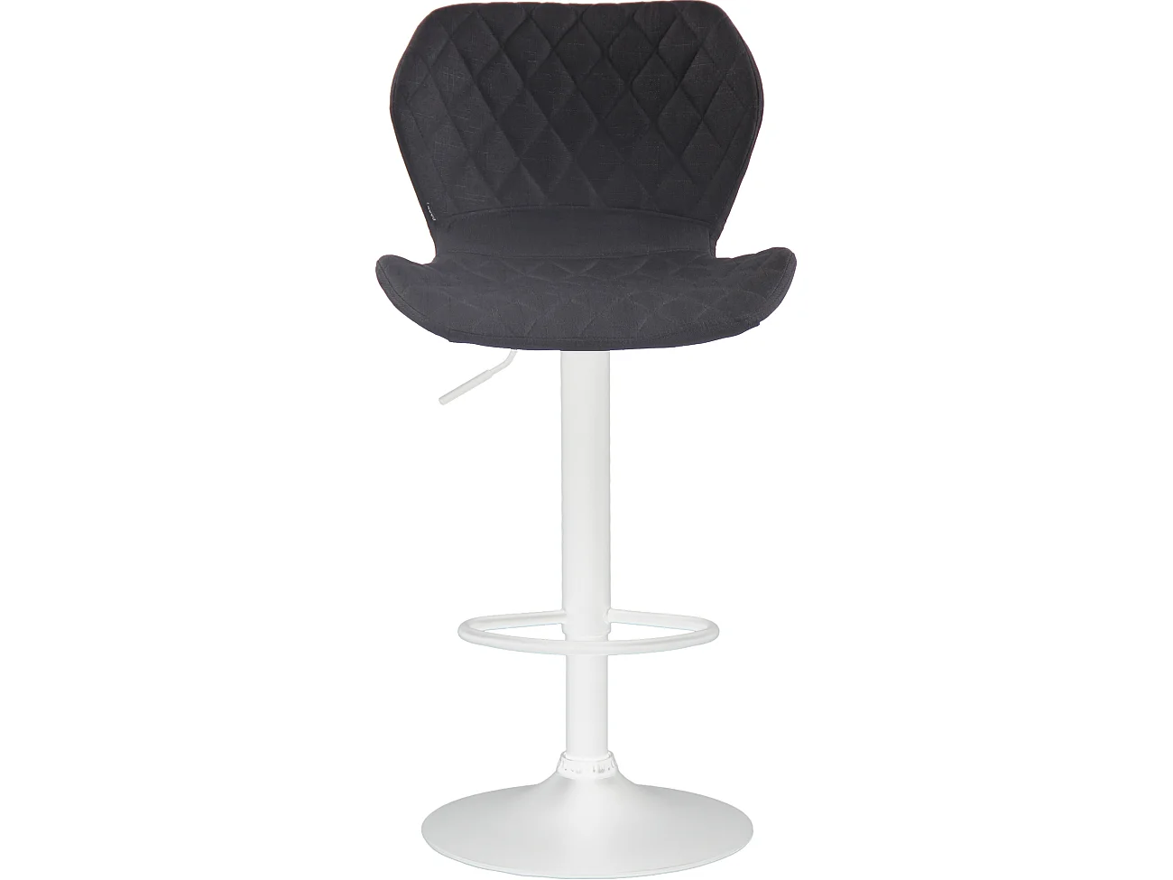 Tabouret de bar - Tissu & Métal - Noir - Cork