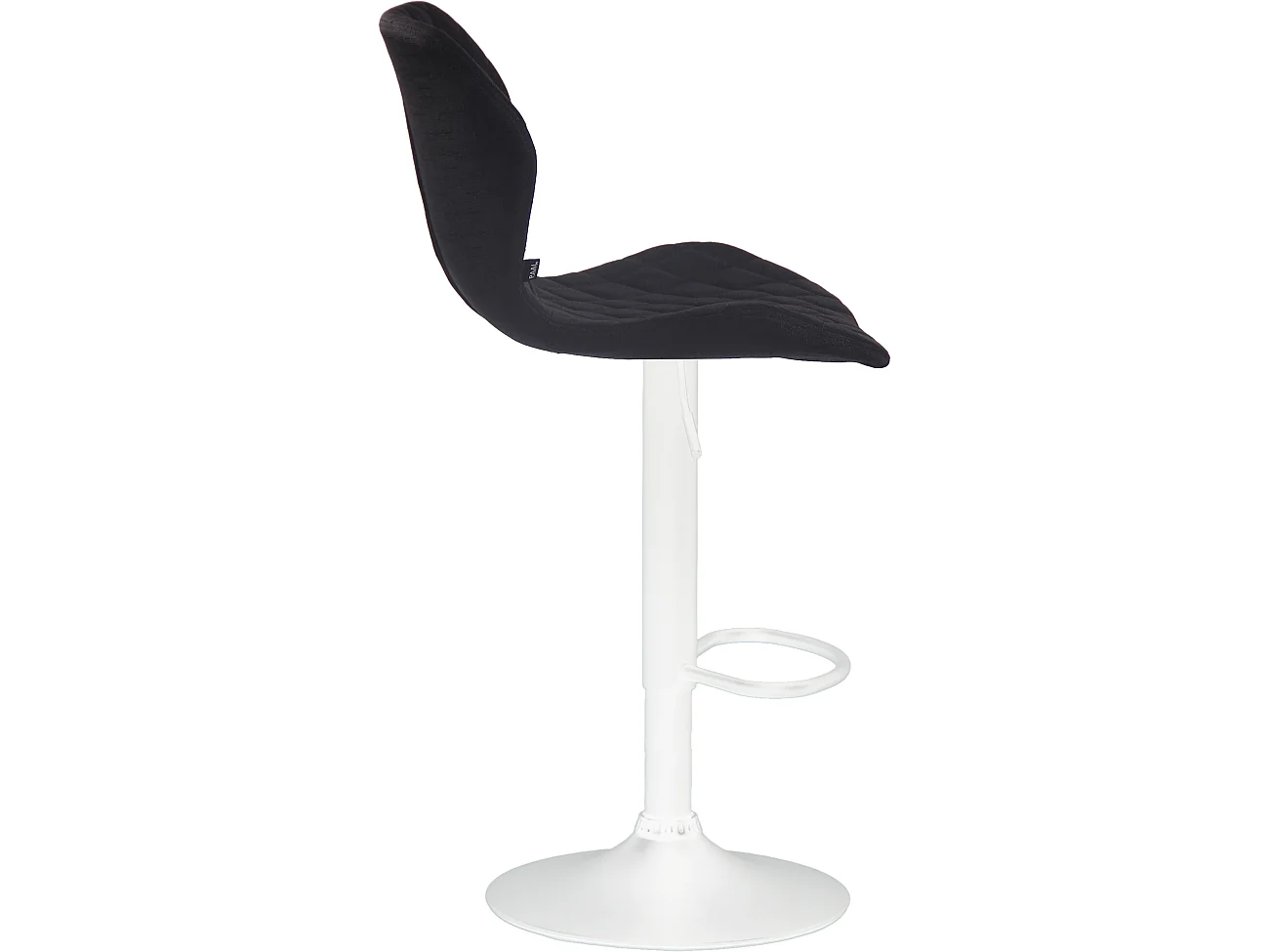 Tabouret de bar - Tissu & Métal - Noir - Cork