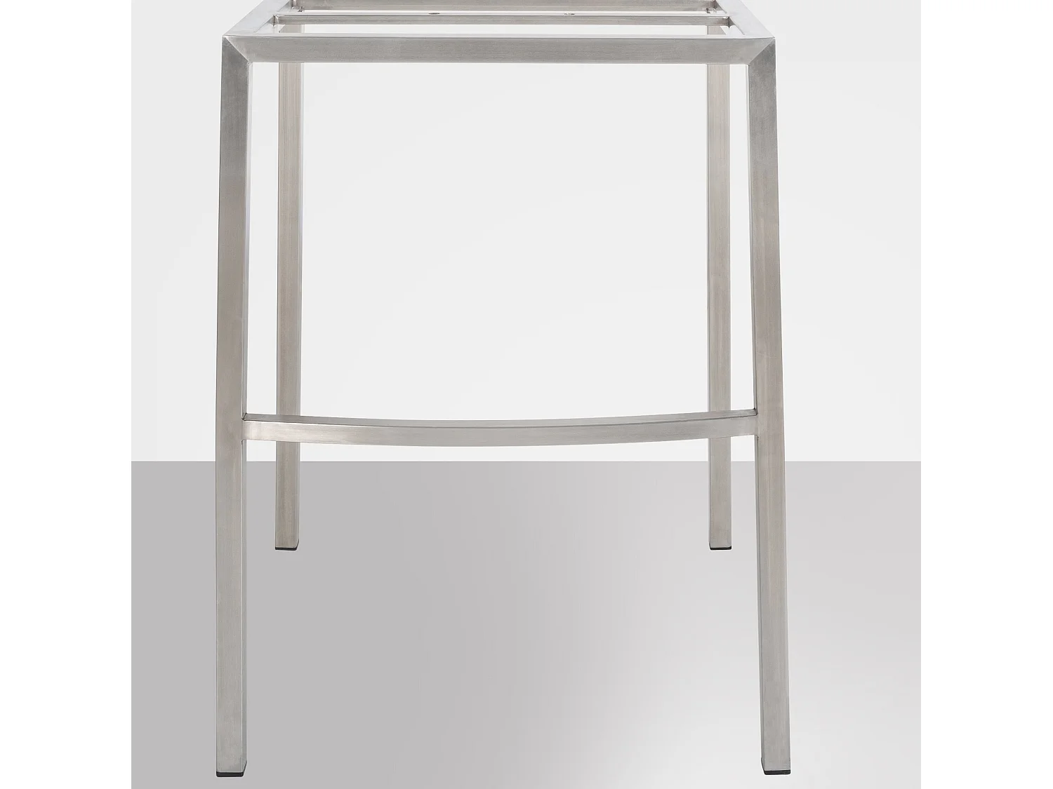 Tabouret de bar - Feutrine & Acier inoxydable - Taupe - Damaso