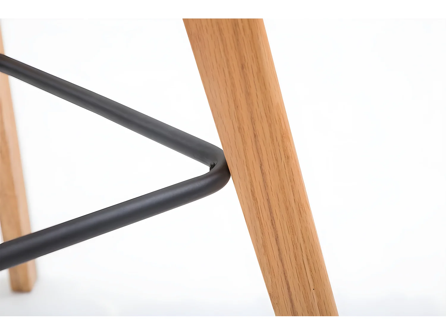 Lot de 2  Tabouret de bar - Similicuir & Bois - Marron - Metz