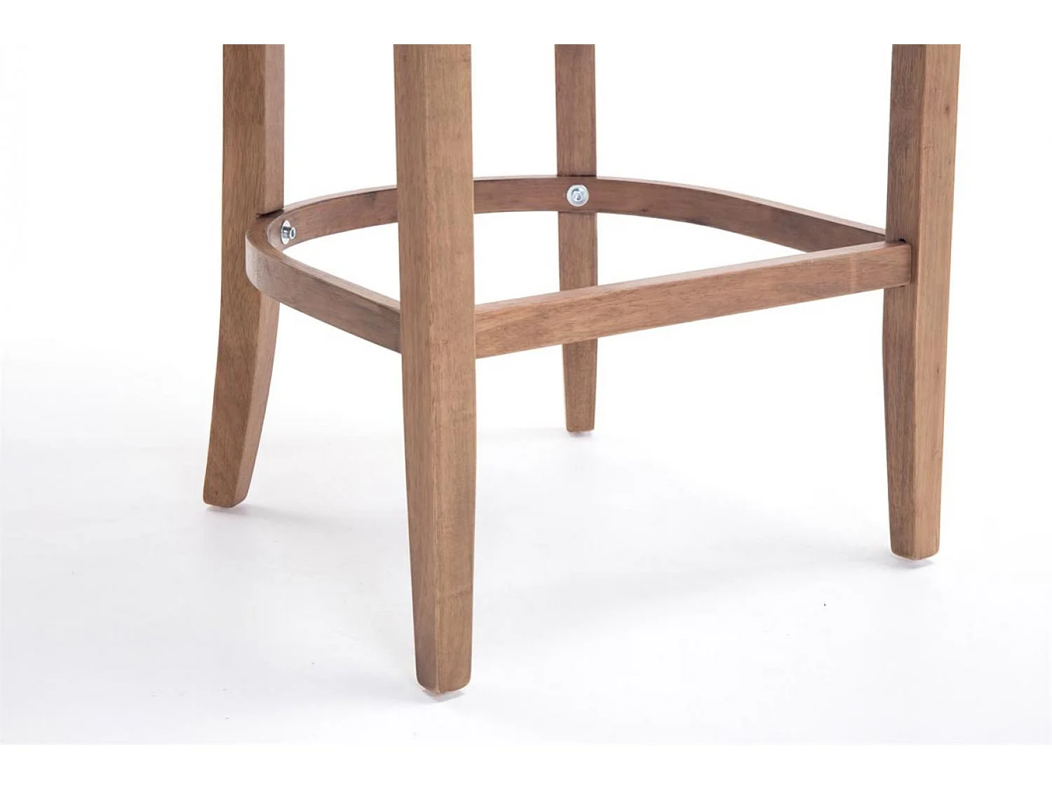 Tabouret de bar - Tissu & Antique clair - Noir - Lakewood