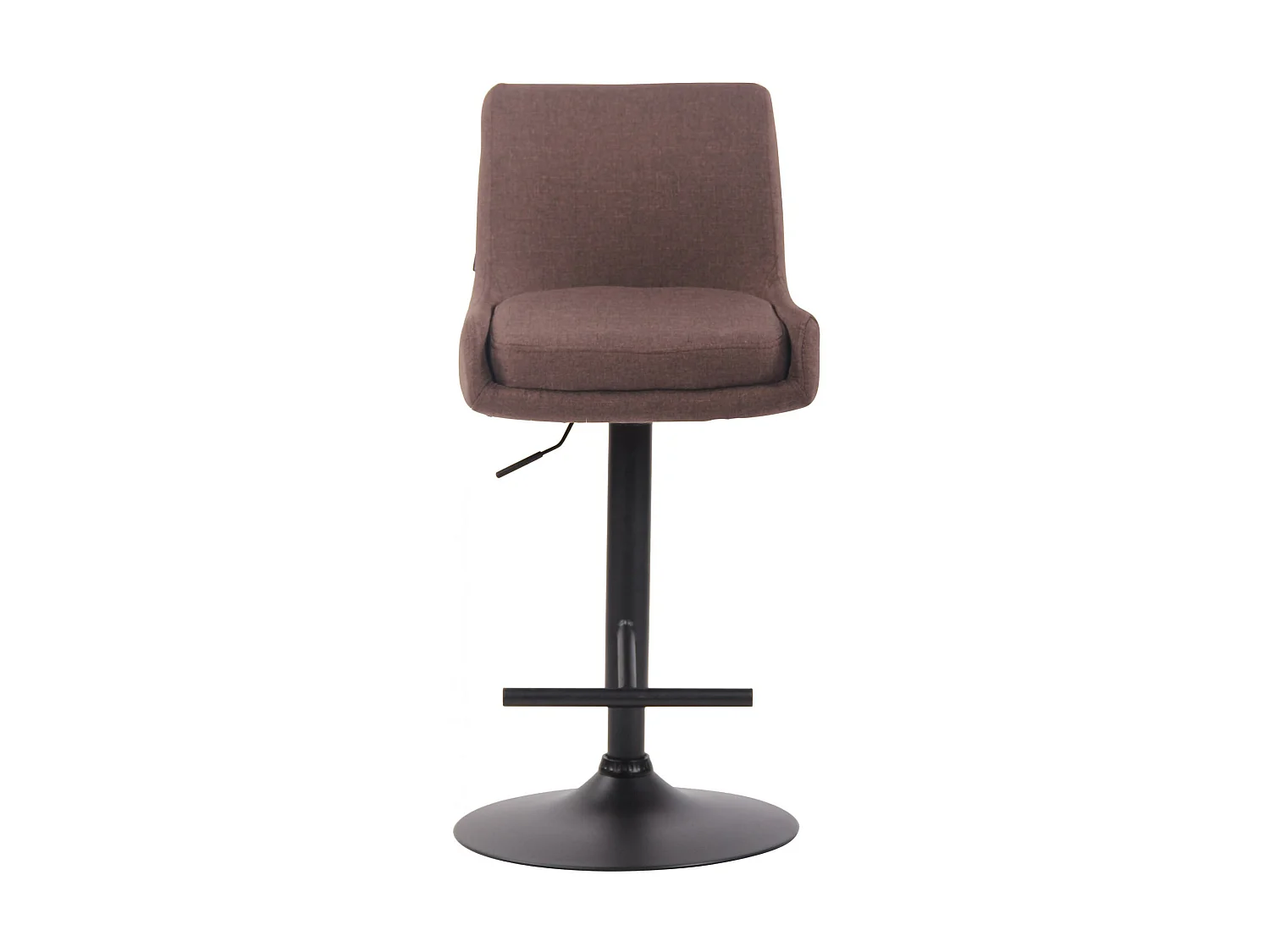 Tabouret de bar - Tissu & Métal - Marron - Club