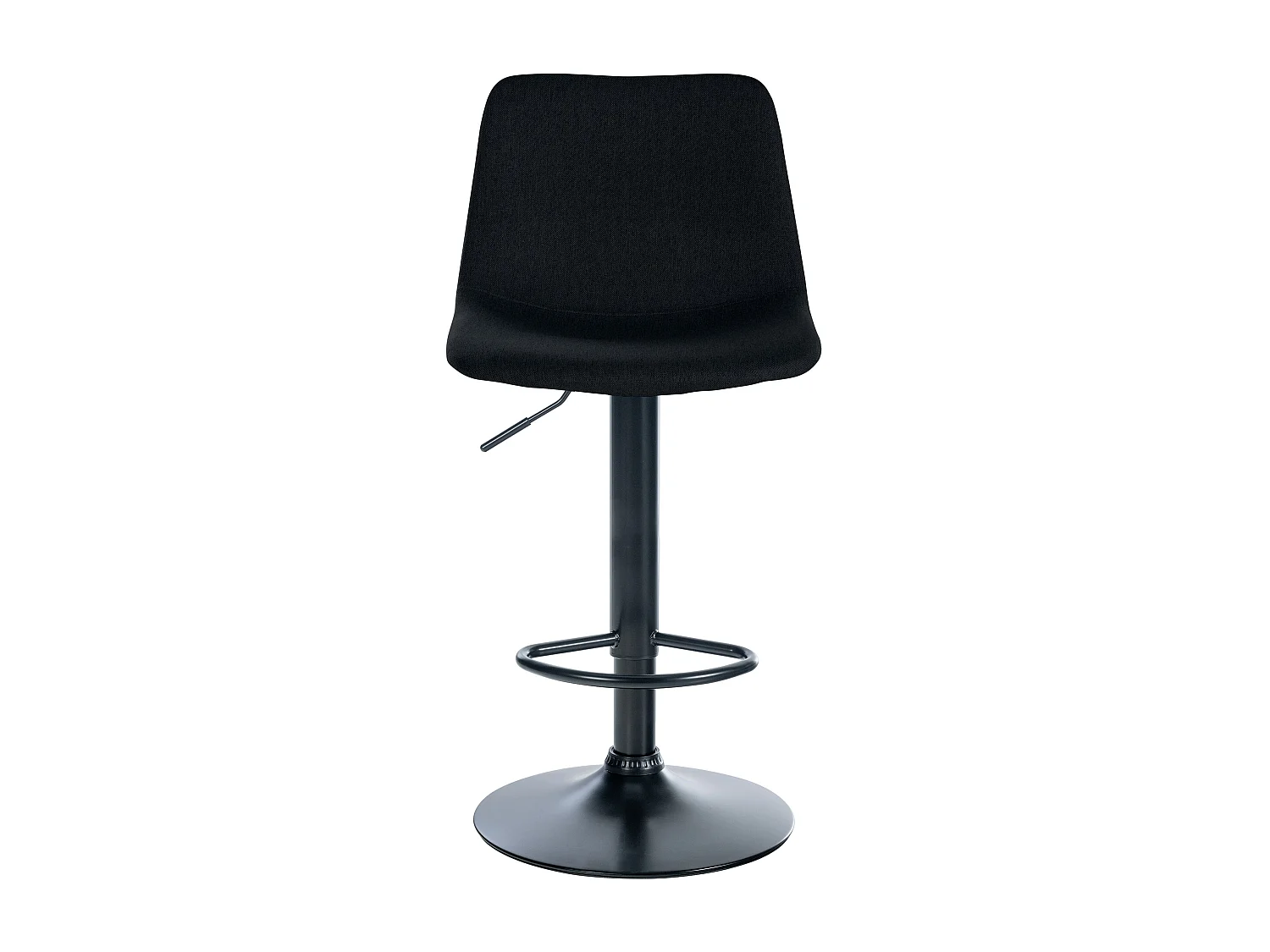 Tabouret de bar - Tissu & Métal - Noir - Divo