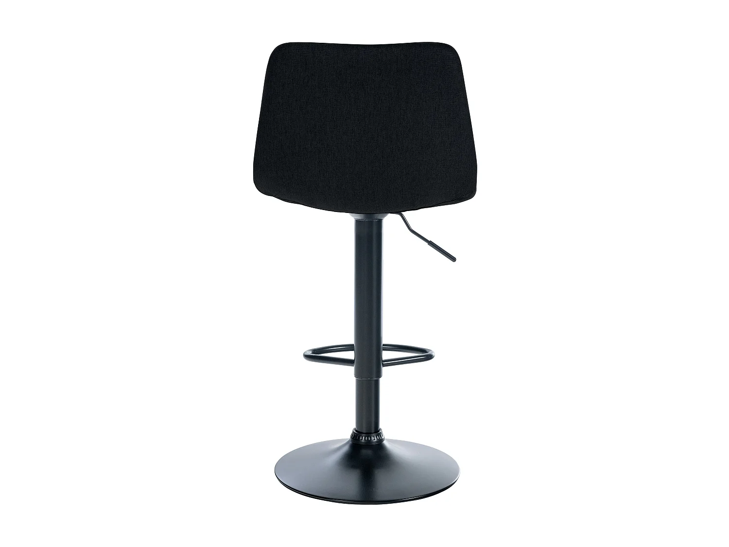 Tabouret de bar - Tissu & Métal - Noir - Divo