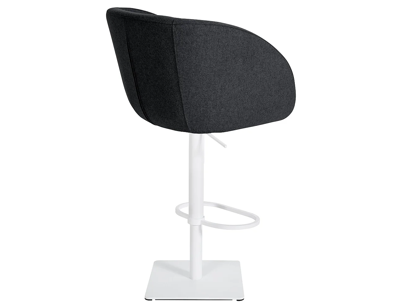 Tabouret de bar - Feutrine & Blanc - Anthracite - Gambo