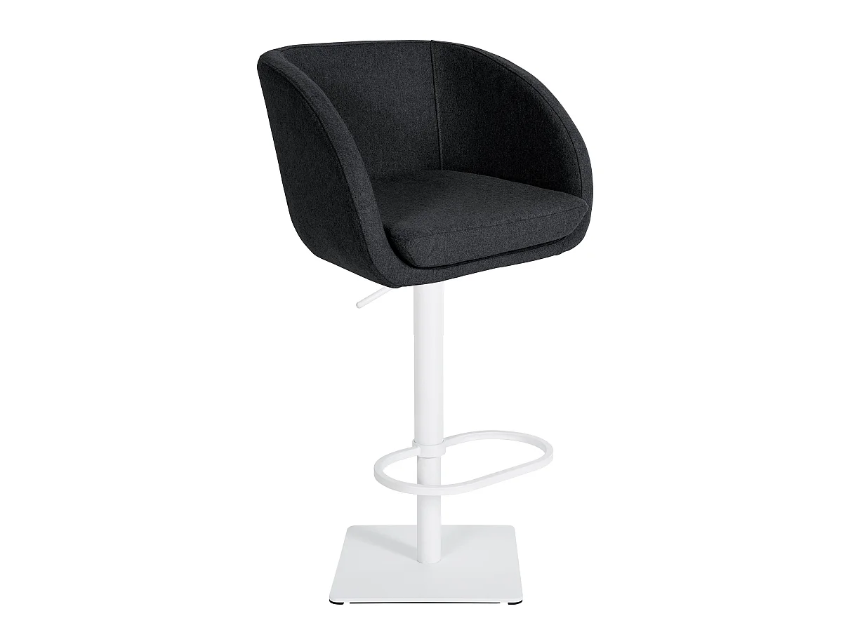 Tabouret de bar - Feutrine & Blanc - Anthracite - Gambo