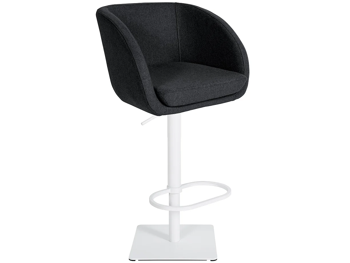 Tabouret de bar - Feutrine & Blanc - Anthracite - Gambo