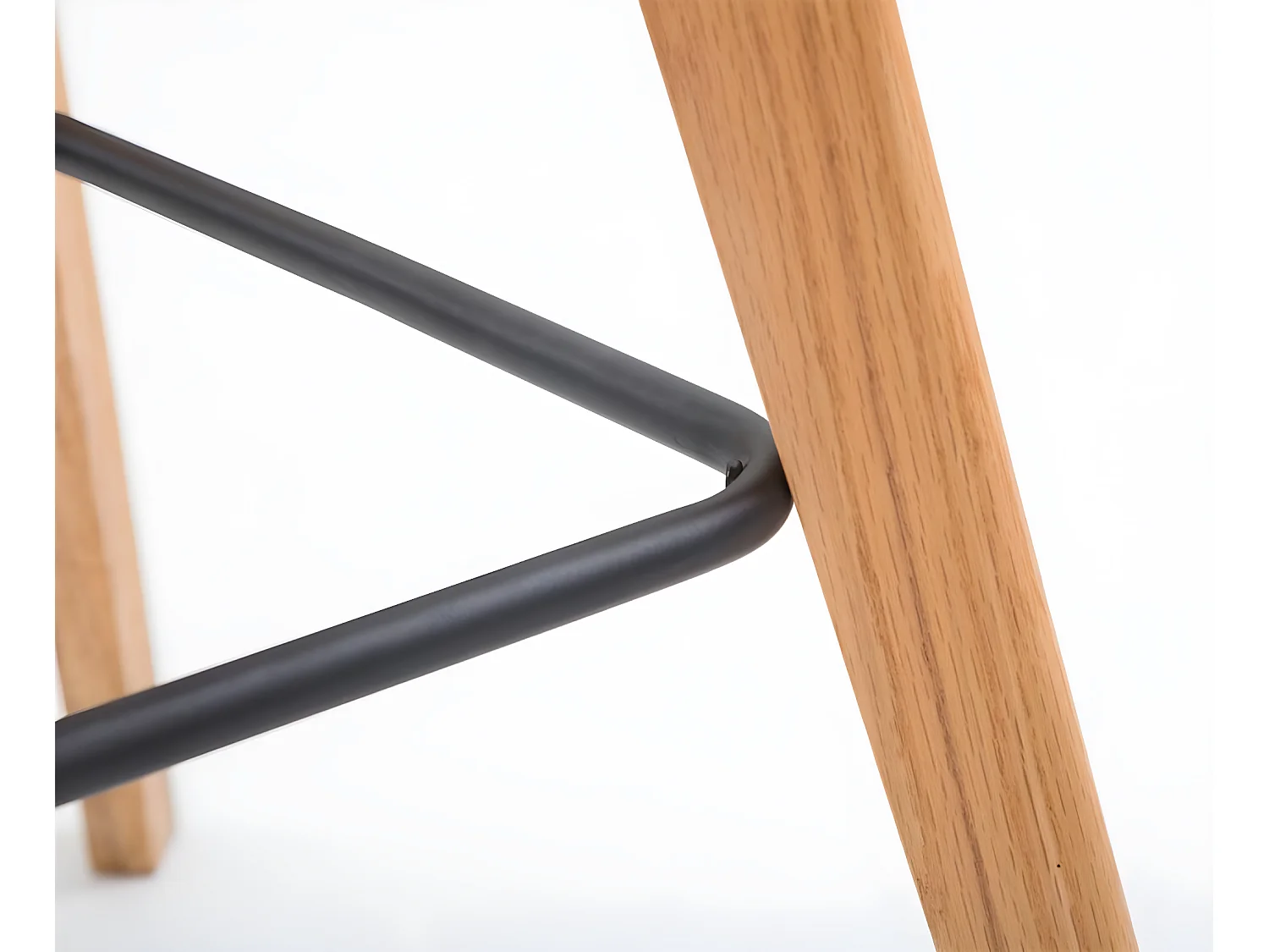 Lot de 2  Tabouret de bar - Plastique & Bois - Vert - Metz