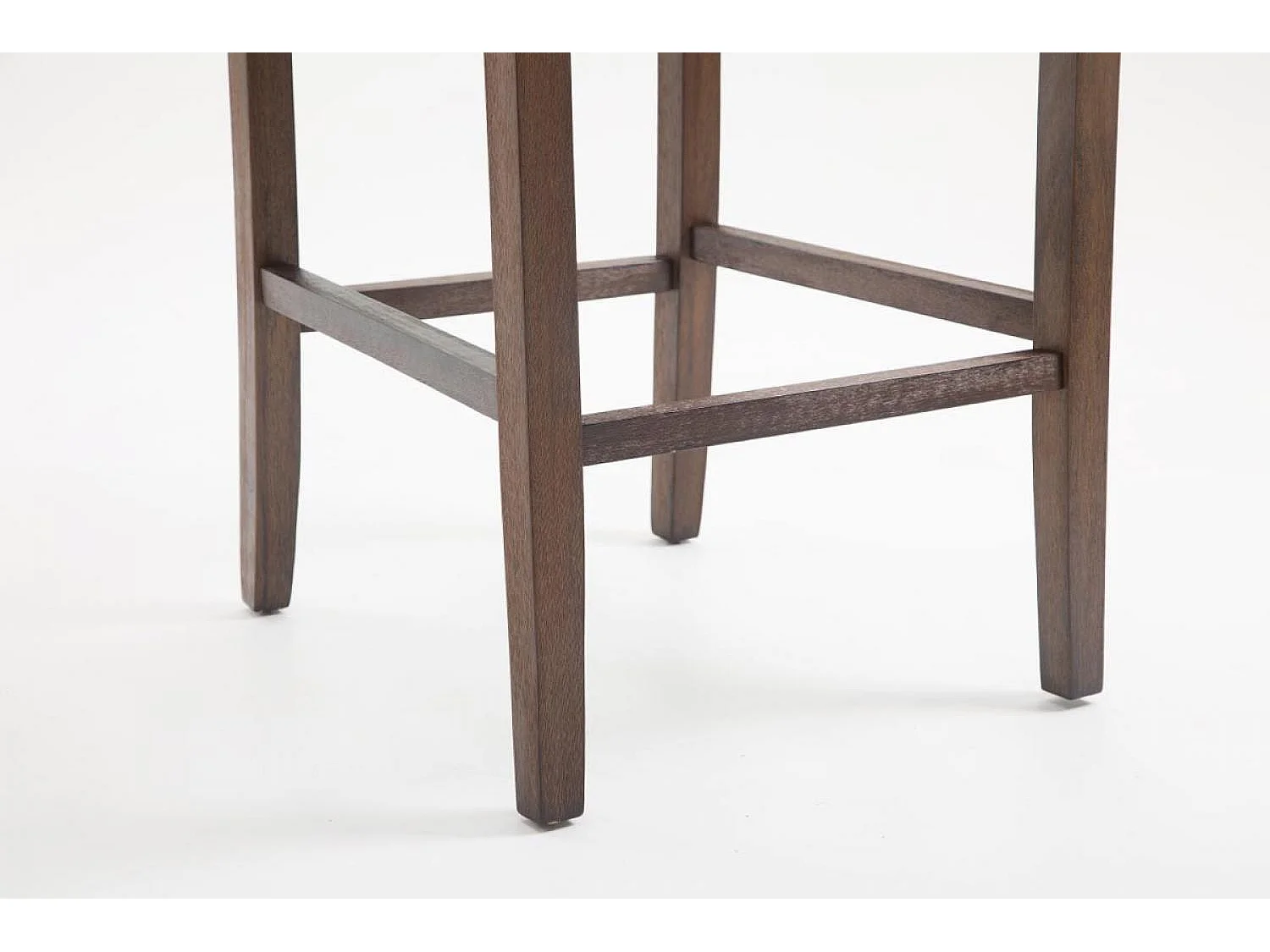 Lot de 2  Tabouret de bar - Tissu & Bois - Gris foncé - Cassandra