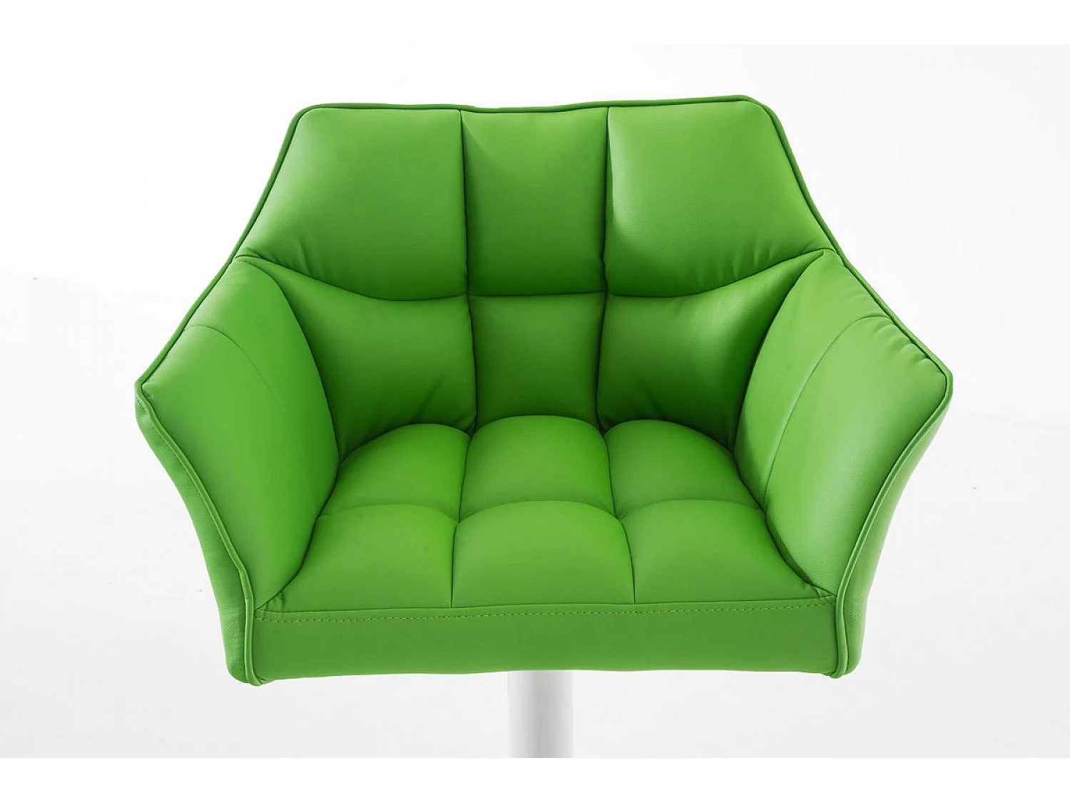 Tabouret de bar - Similicuir & Blanc - Vert - Damaso