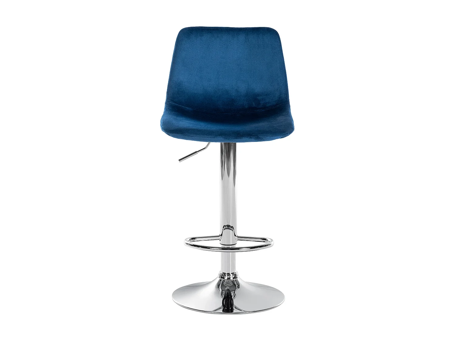 Tabouret de bar - Velours & Métal - Bleu - Divo
