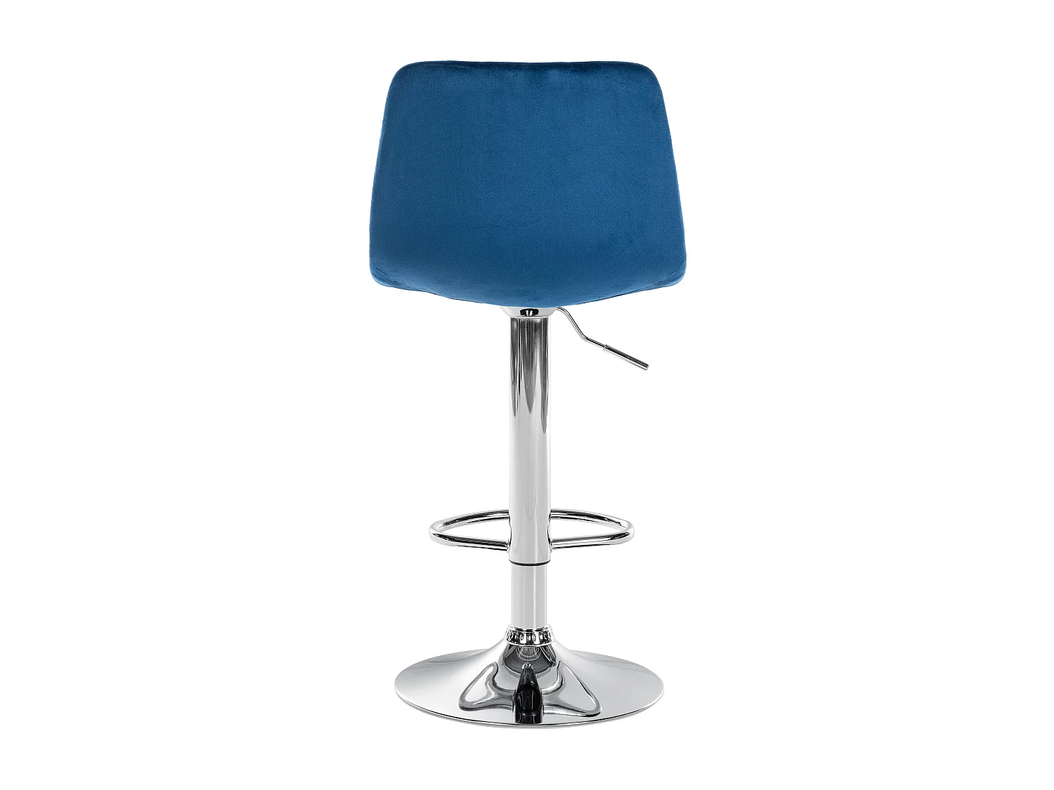 Tabouret de bar - Velours & Métal - Bleu - Divo