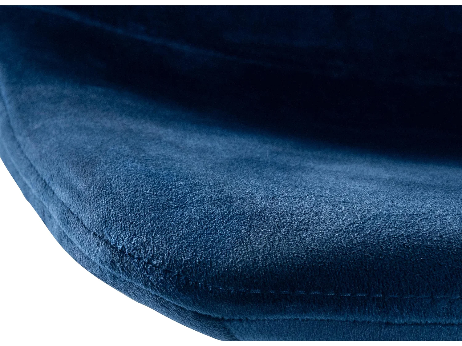 Tabouret de bar - Velours & Métal - Bleu - Divo