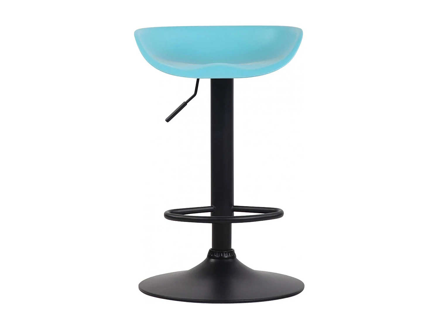 Lot de 4  Tabouret de bar - Plastique & Métal - Bleu - Anaheim