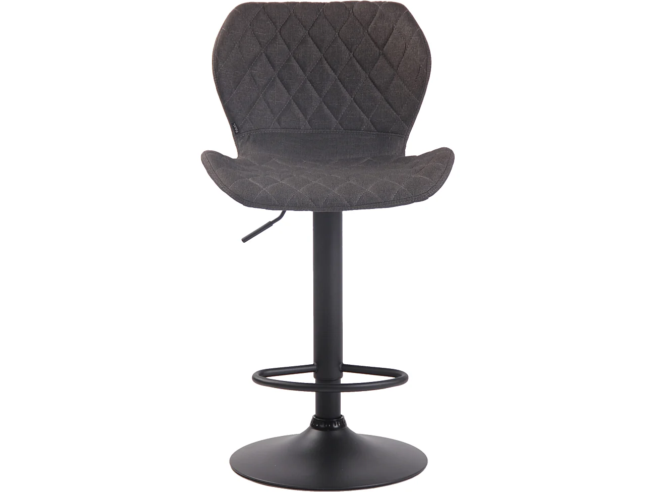 Lot de 2  Tabouret de bar - Tissu & Métal - Gris foncé - Cork