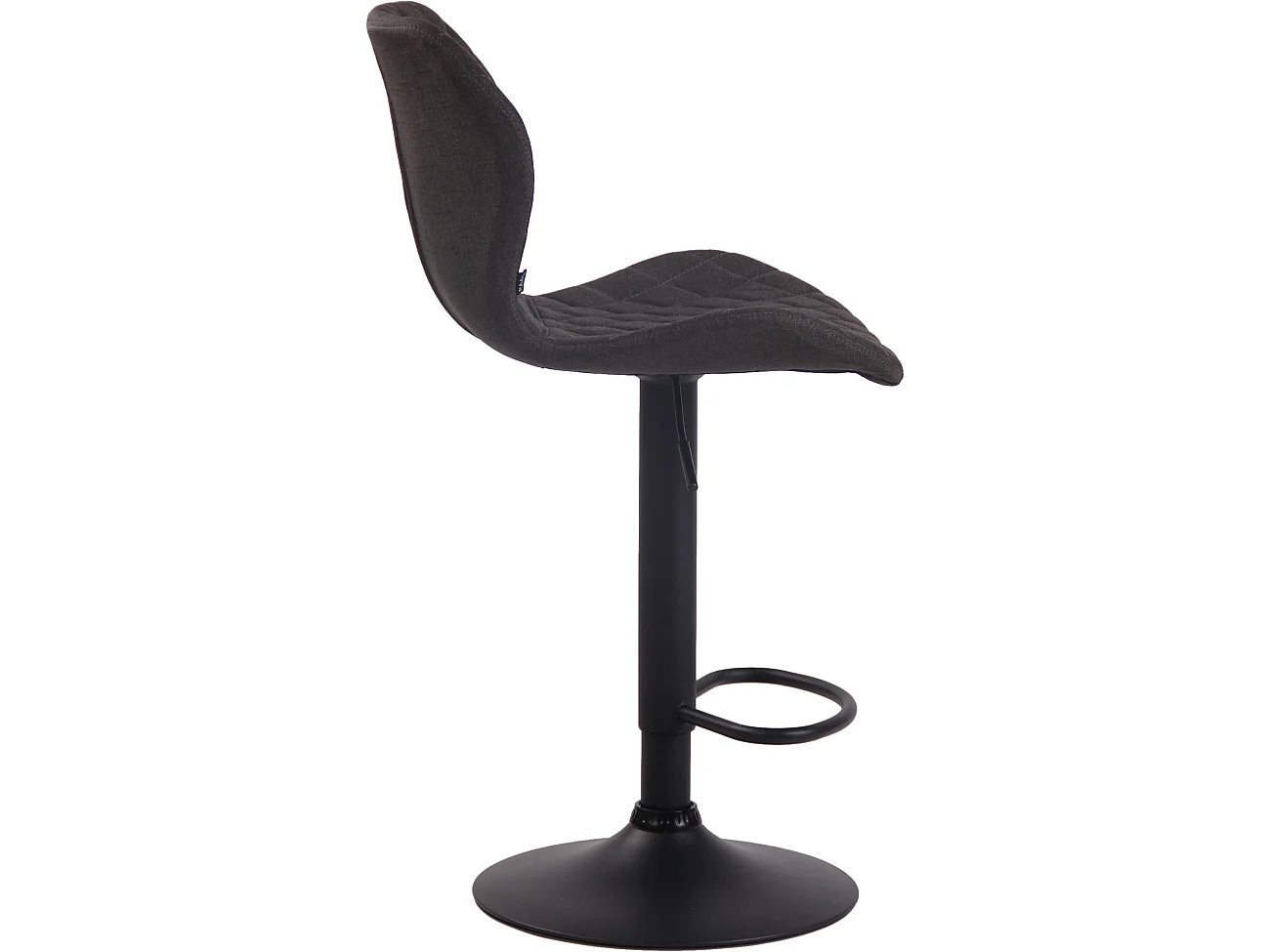 Lot de 2  Tabouret de bar - Tissu & Métal - Gris foncé - Cork