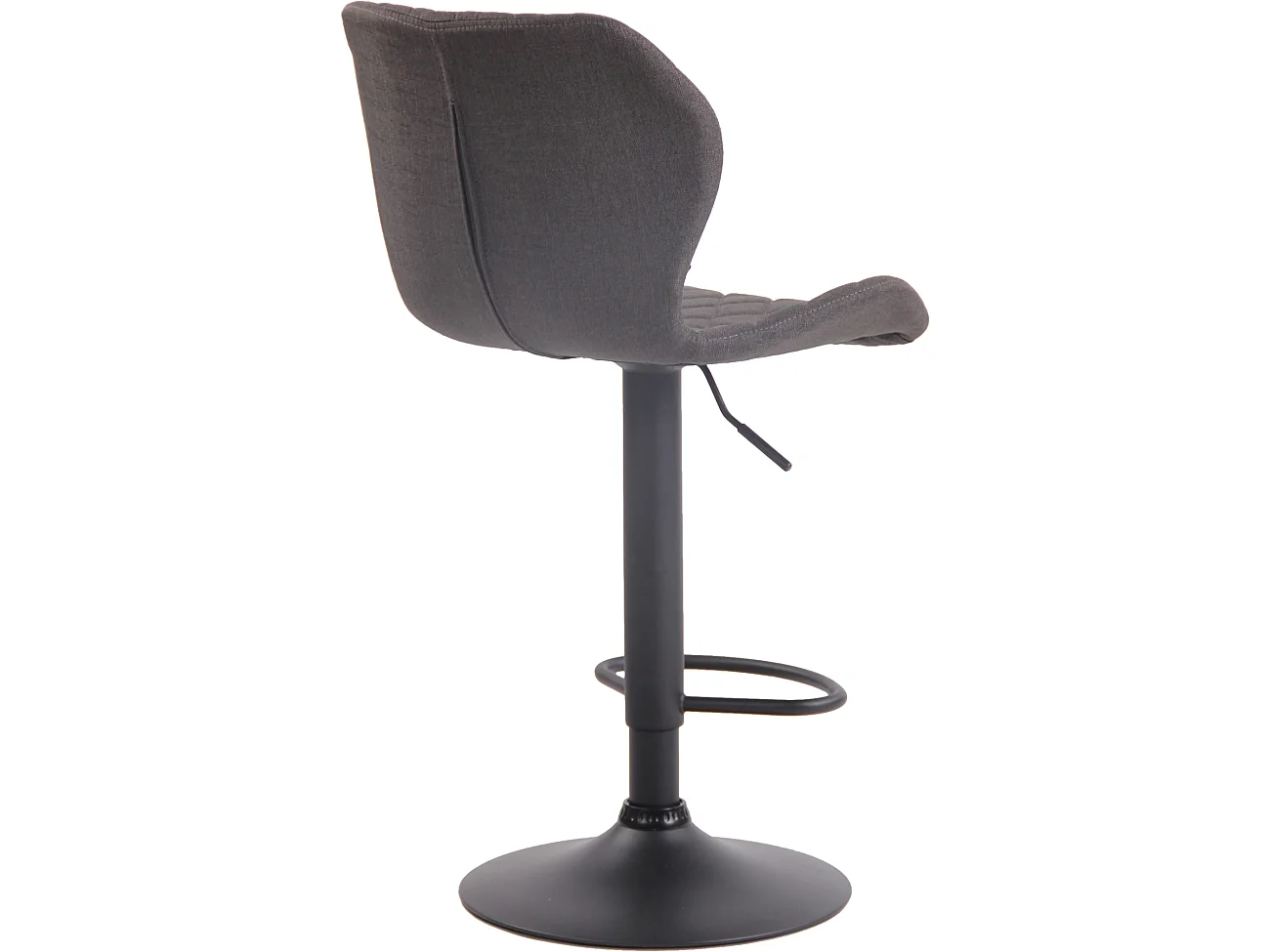 Lot de 2  Tabouret de bar - Tissu & Métal - Gris foncé - Cork