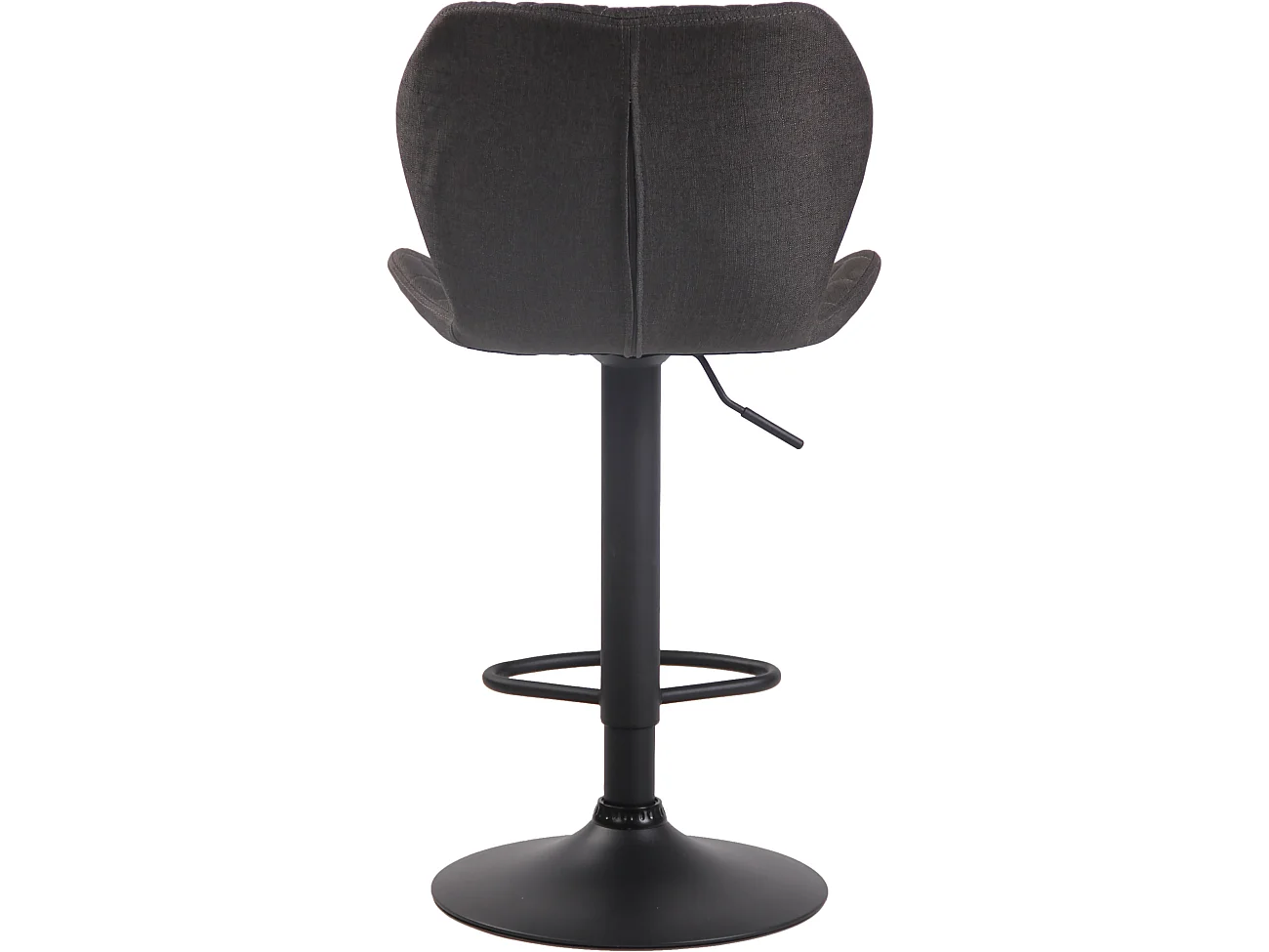 Lot de 2  Tabouret de bar - Tissu & Métal - Gris foncé - Cork