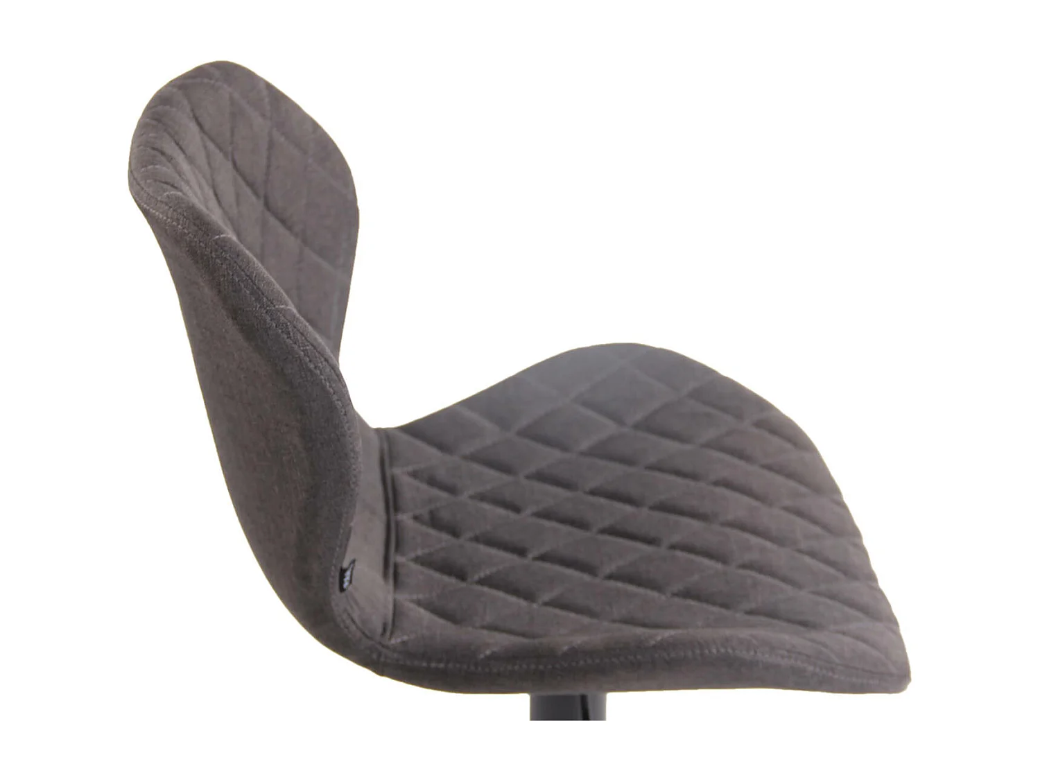 Lot de 2  Tabouret de bar - Tissu & Métal - Gris foncé - Cork