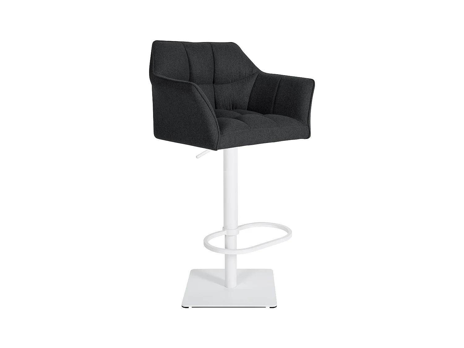 Tabouret de bar - Feutrine & Blanc - Anthracite - Damaso