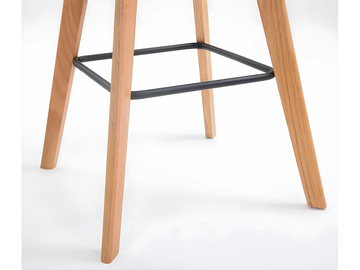 Lot de 2  Tabouret de bar - Plastique & Nature - Blanc - Metz