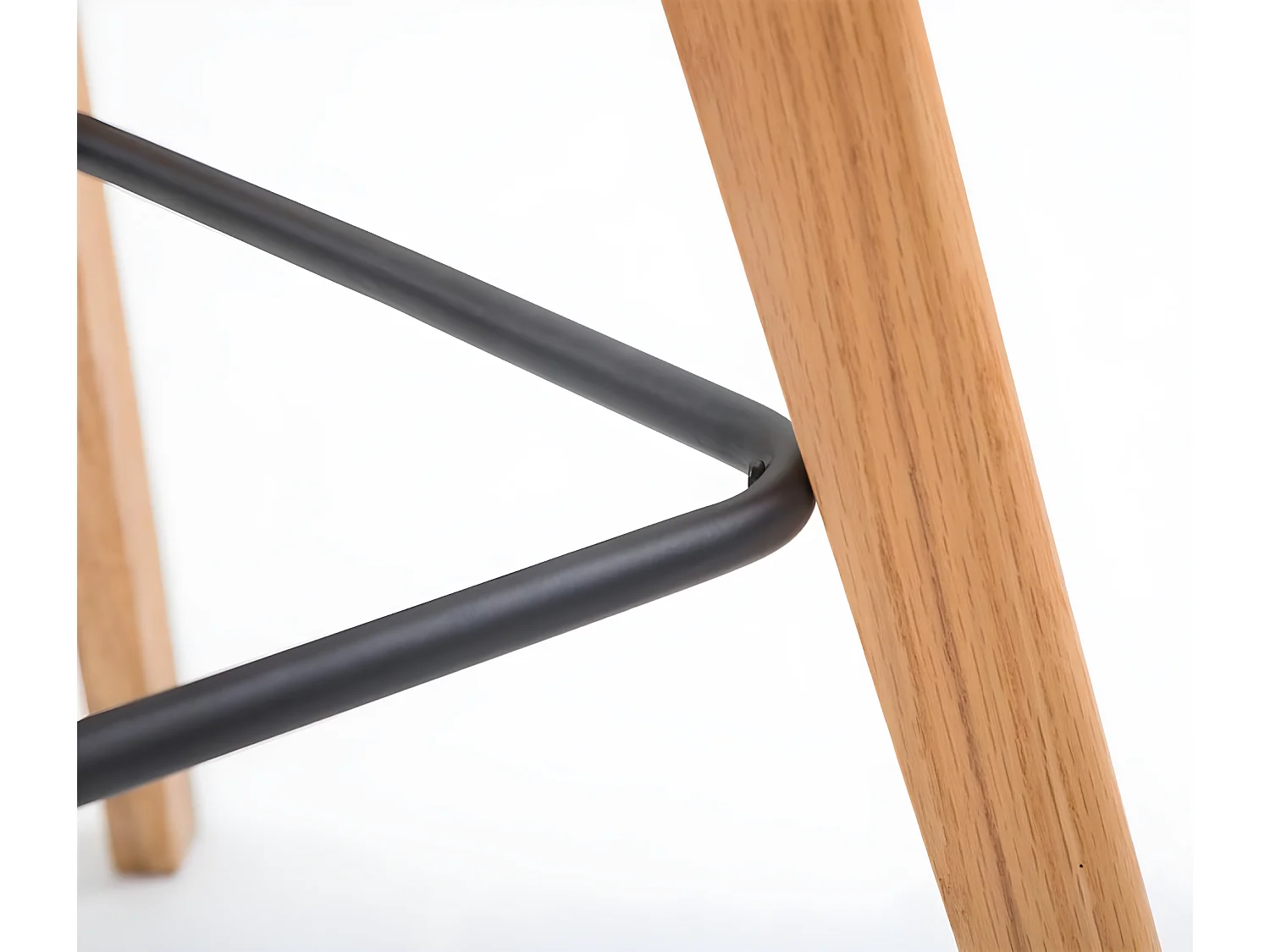 Lot de 2  Tabouret de bar - Plastique & Nature - Blanc - Metz