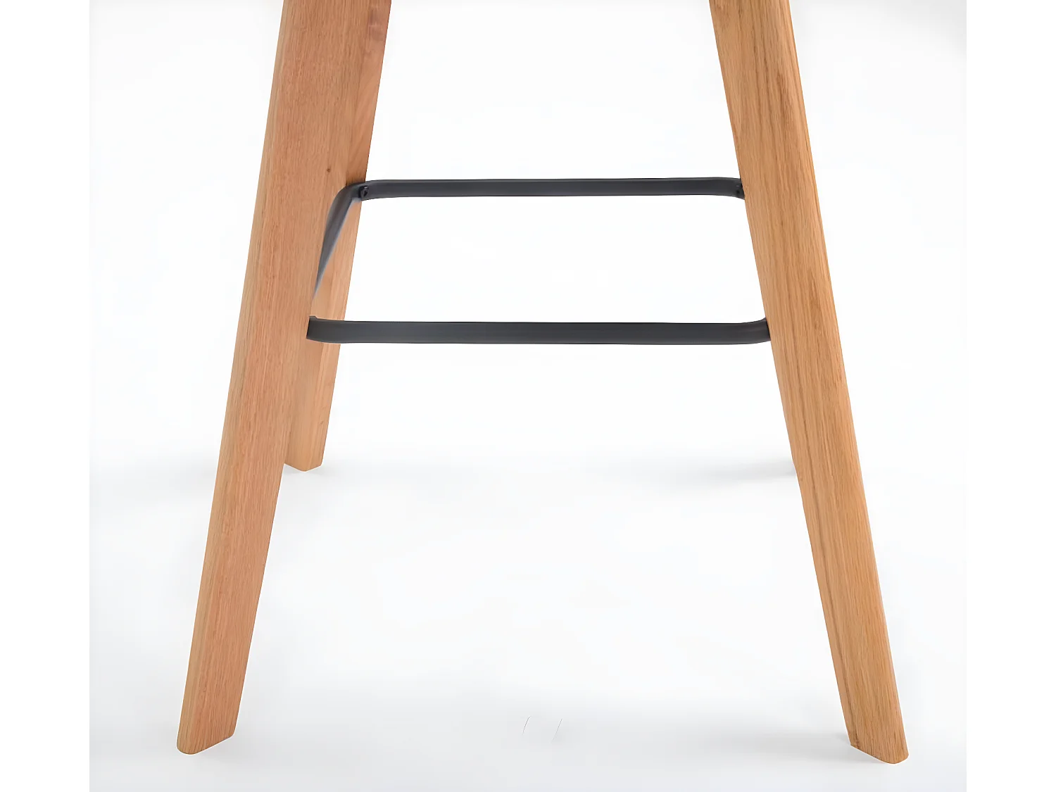 Lot de 2  Tabouret de bar - Plastique & Nature - Blanc - Metz