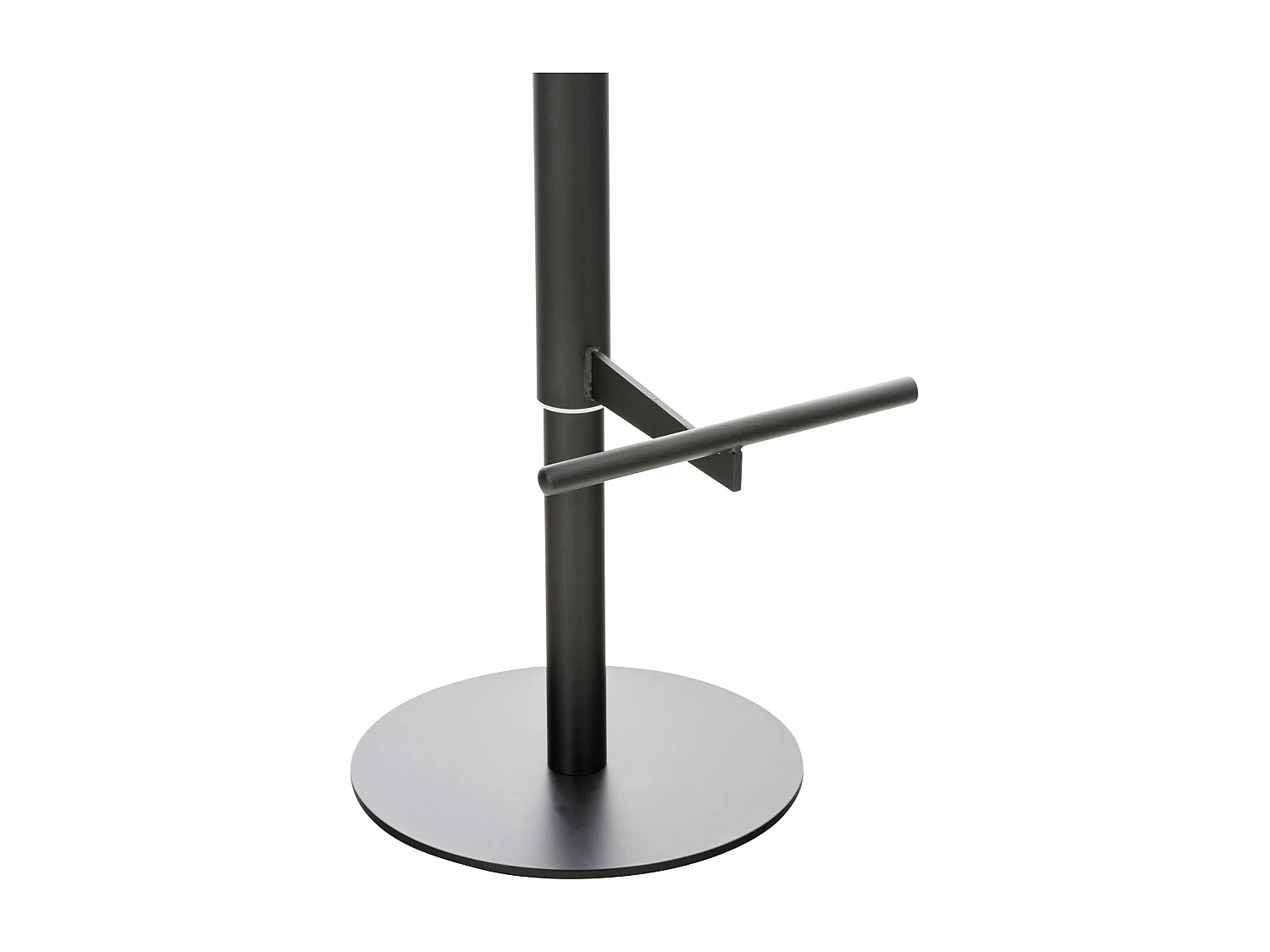 Lot de 2  Tabouret de bar - Similicuir & Noir - Blanc - Cadiz