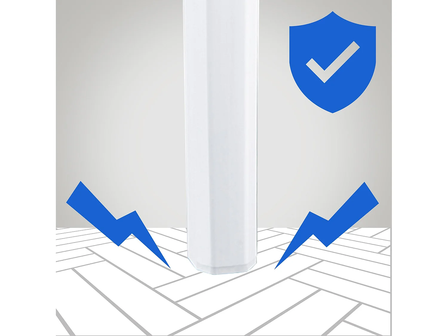 Tabouret de bar - Plastique & Plastique - Blanc vernis - FOX