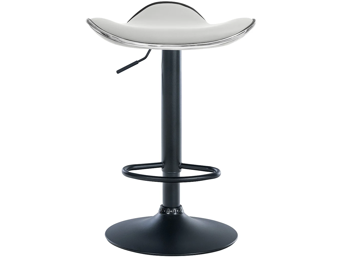 Tabouret de bar - Similicuir - Blanc - Shanghai