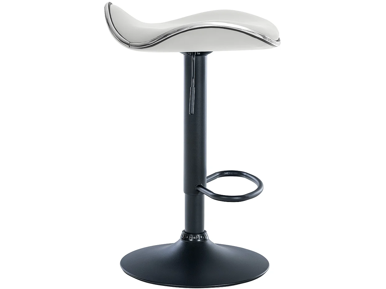 Tabouret de bar - Similicuir - Blanc - Shanghai