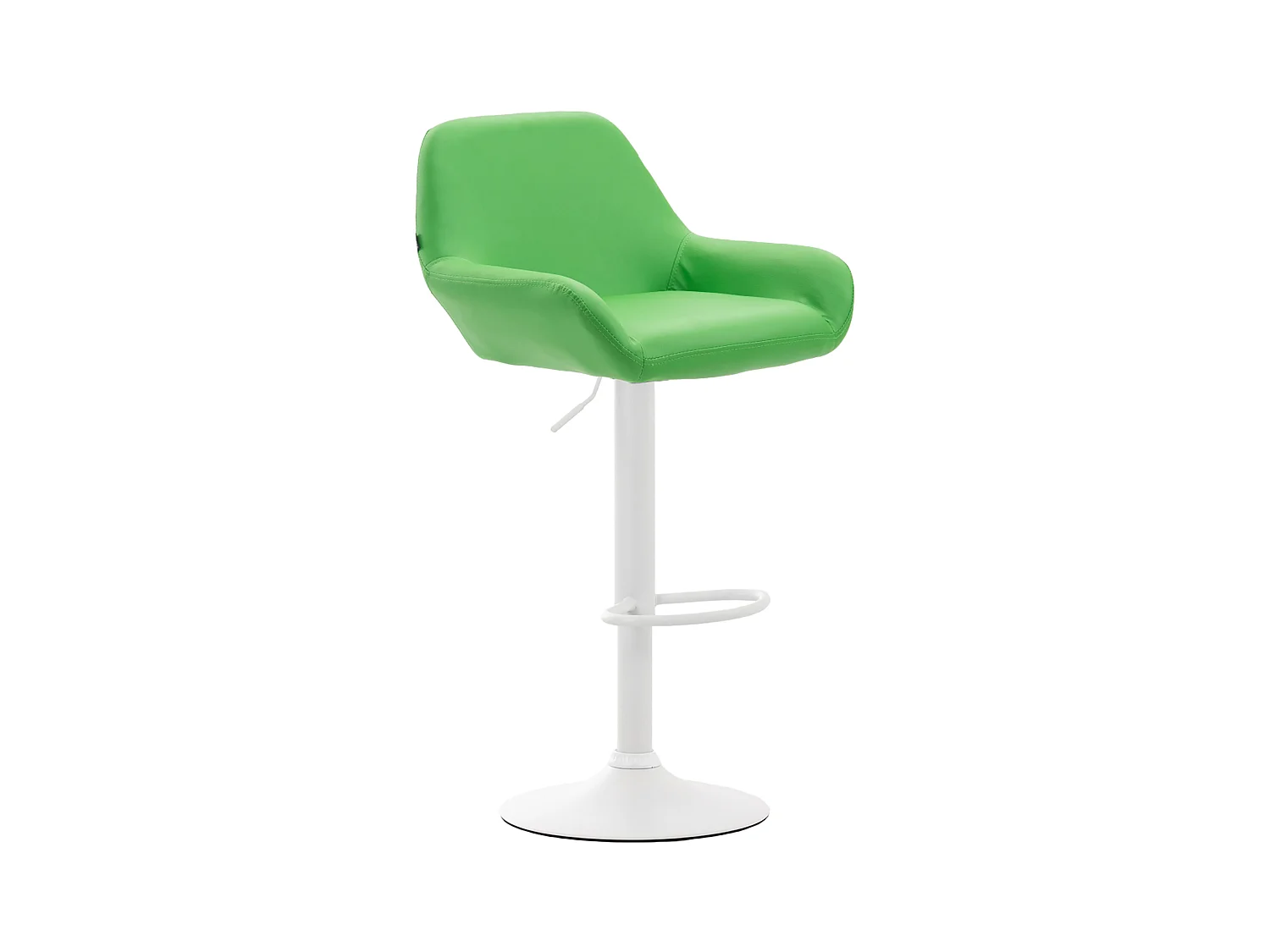 Tabouret de bar - Similicuir & Blanc - Vert - Braga