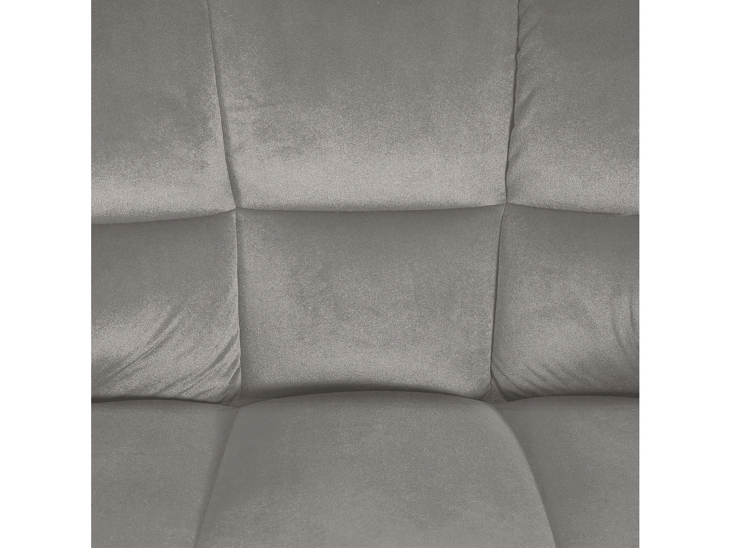 Barhocker - Samt & edelstahl - grau - Damaso