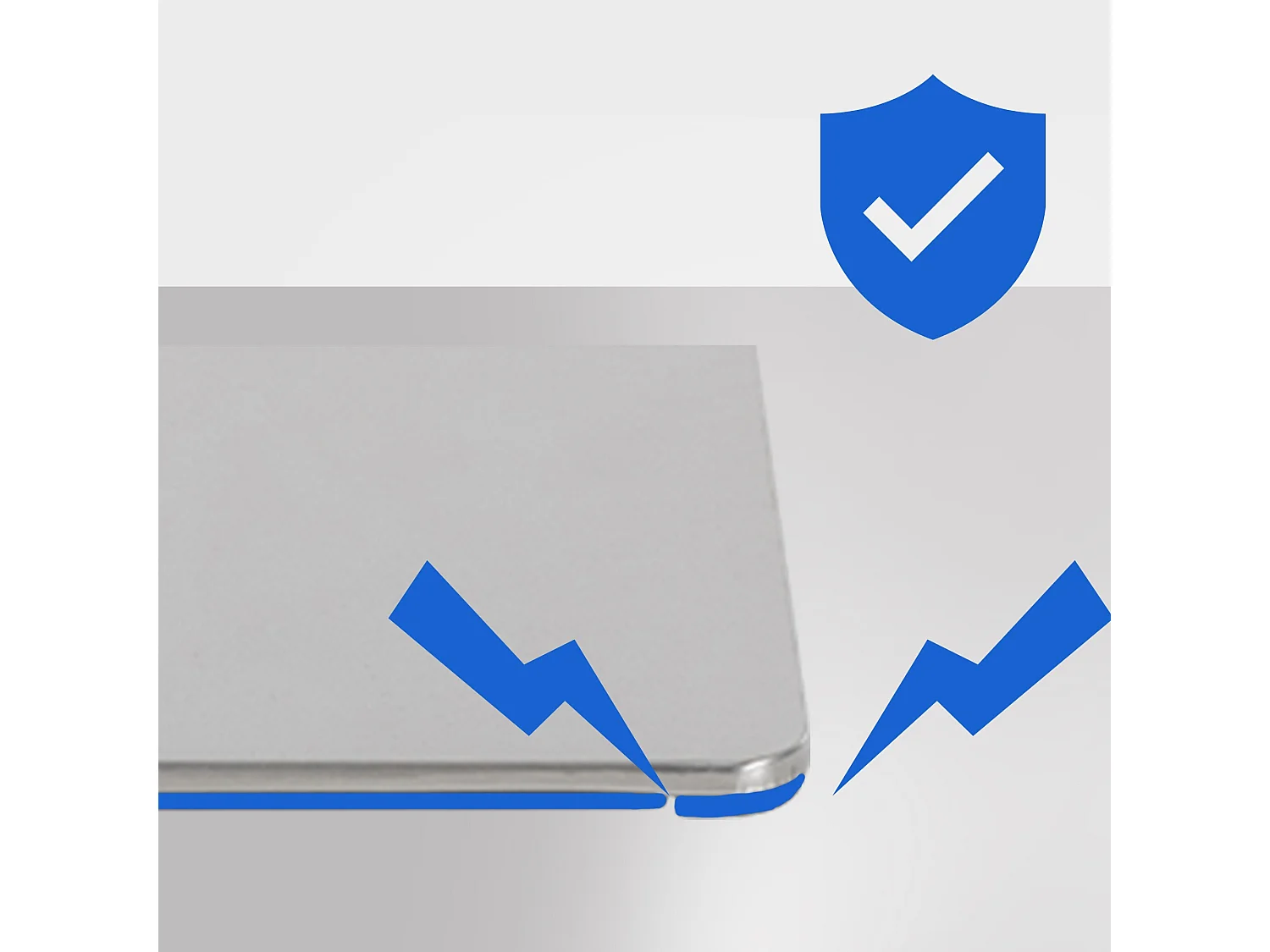 Tabouret de bar - Feutrine & Acier inoxydable - Taupe - Damaso