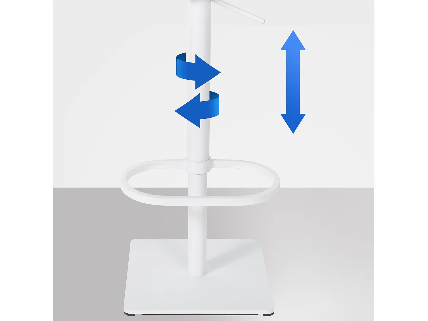 Tabouret de bar - Feutrine & Blanc - Taupe - Damaso