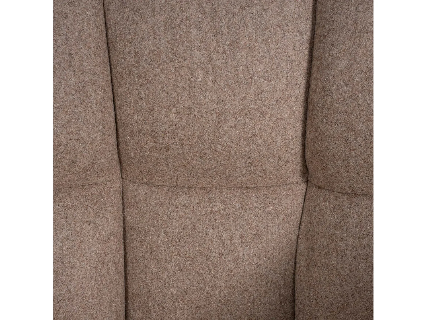 Tabouret de bar - Feutrine & Blanc - Taupe - Damaso