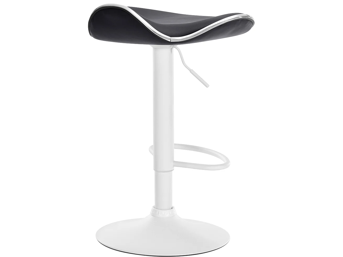 Tabouret de bar - Similicuir - Noir - Shanghai