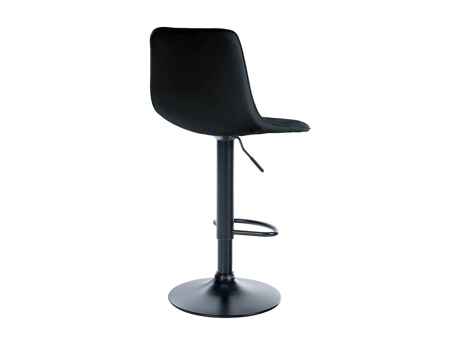 Tabouret de bar - Similicuir (PVC) & Métal - Noir - Lex