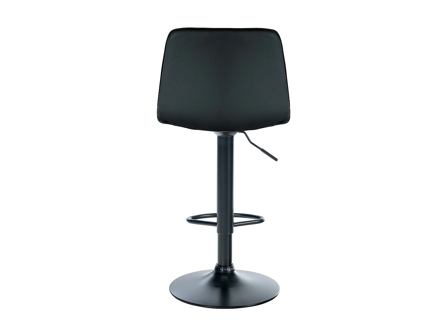 Tabouret de bar - Similicuir (PVC) & Métal - Noir - Lex