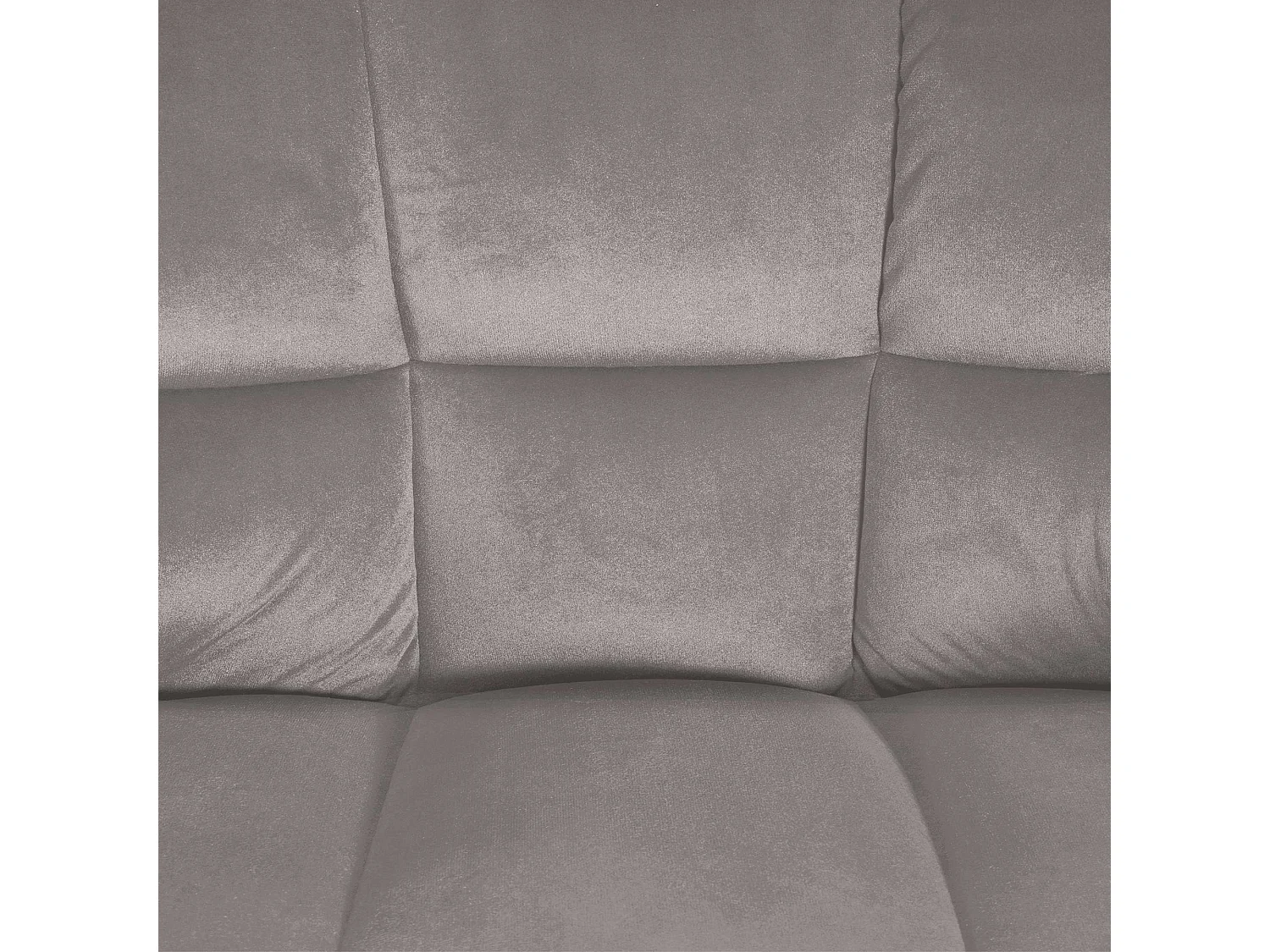 Tabouret de bar - Velours & Blanc - Gris - Damaso